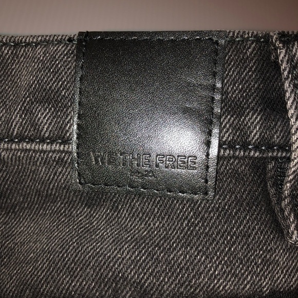 We the Free Size 27 Black denim distressed, vintage inspired, mini skirt. - Picture 10 of 10